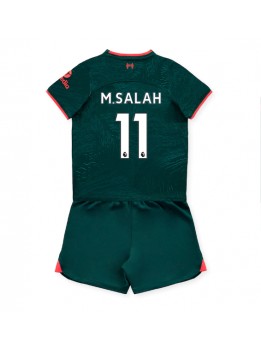 Liverpool Mohamed Salah #11 Ausweichtrikot für Kinder 2022-23 Kurzarm (+ Kurze Hosen)